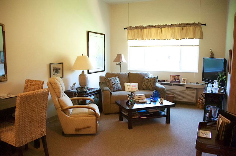 one bedroom unit at morning star village assisted living